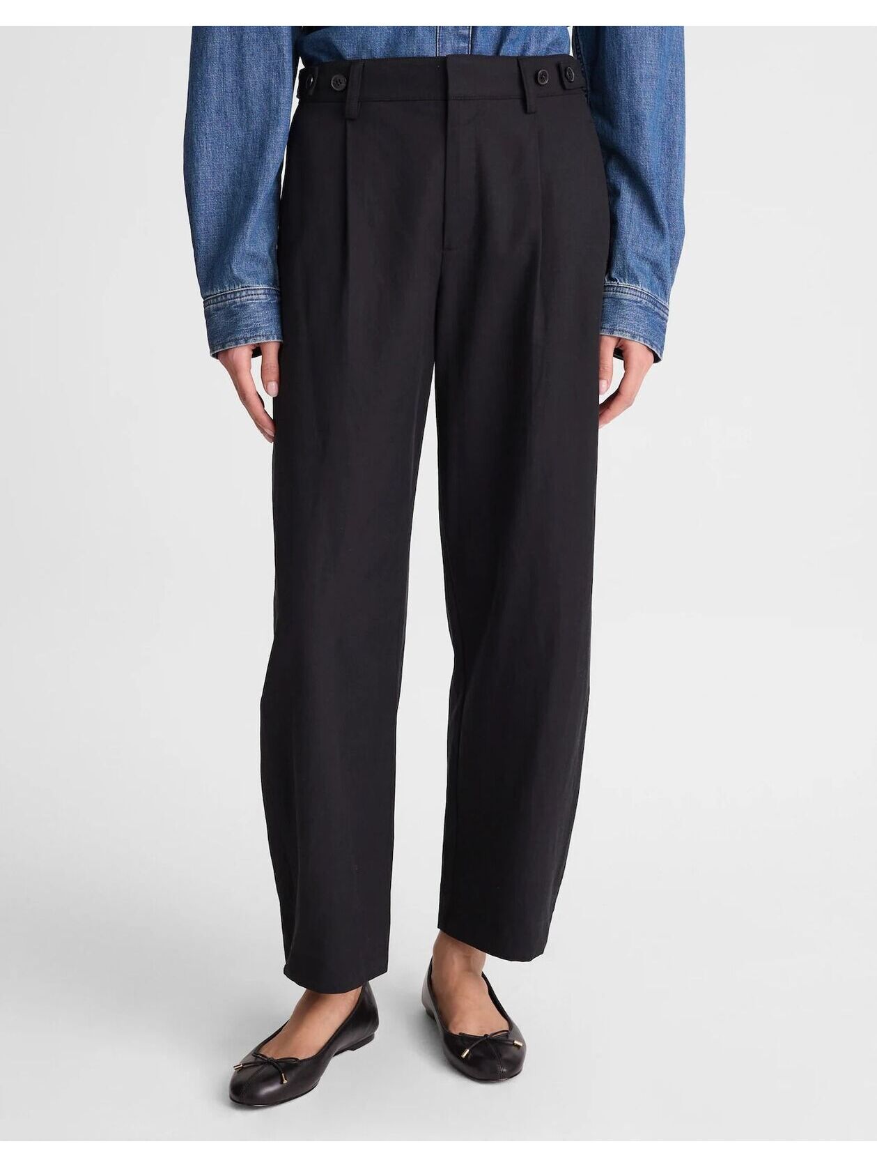 Nwt Madewell The Barrel-Leg Pant In Drapey Twill - Size 2 - Msrp $118